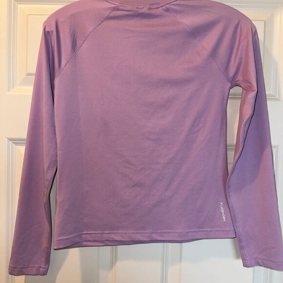 Northface UPF Rashguard Sunshirt Lavendar Girls Large - Picture 2 of 3